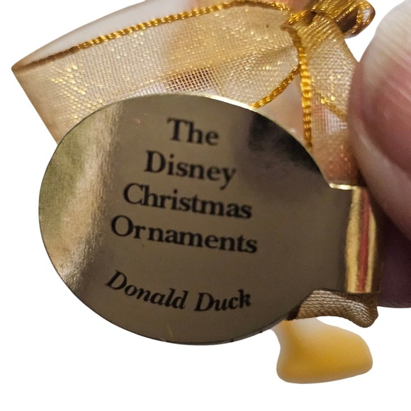 Danbury Mint Disney Donald Duck Christmas Ornament Santa Hat Scarf Holiday - Picture 5 of 9